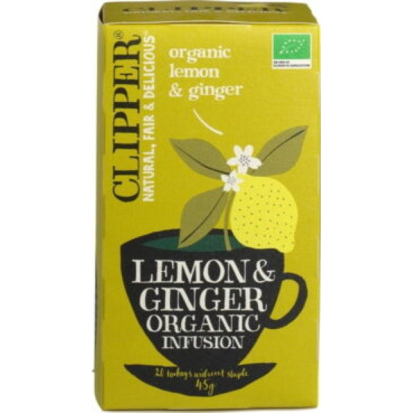 Lemon & Ginger Infusion - Clipper bio