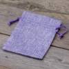 Juten zakje 10 x 13 cm lichtpaars - Afbeelding 4