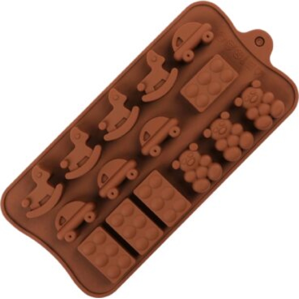 redactioneel scherp Goederen Speelgoedvormpjes - Siliconen mal voor o.a. chocolade - Gaiagoods