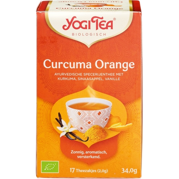 Turmeric Orange Kurkuma sinaasappel - Yogi Tea bio