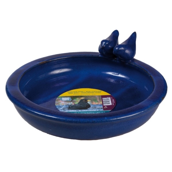 Vogelbad Rond Blauw 30cm