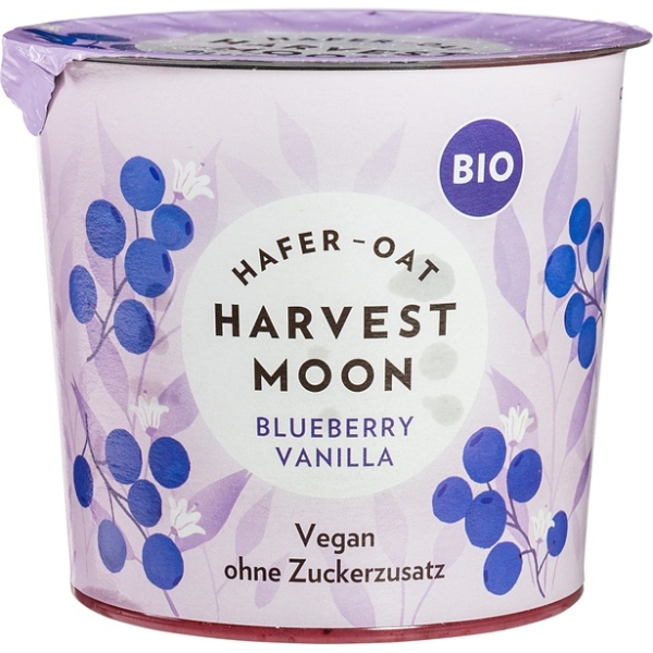 Plantaardige yoghurt haver blauwe bes vanille 275g - Harvest Moon bio