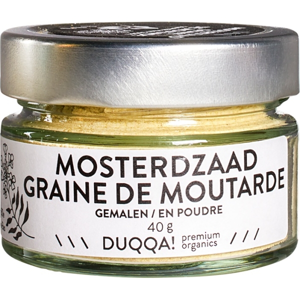 Gemalen mosterdzaad 40g - Duqqa! bio