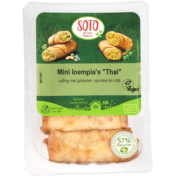 Mini loempia's Thai 200g - Soto bio