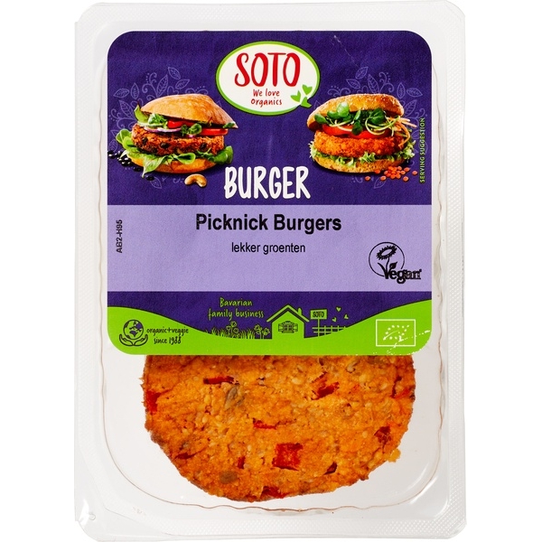 Picknick groenteburgers 200g - Soto bio