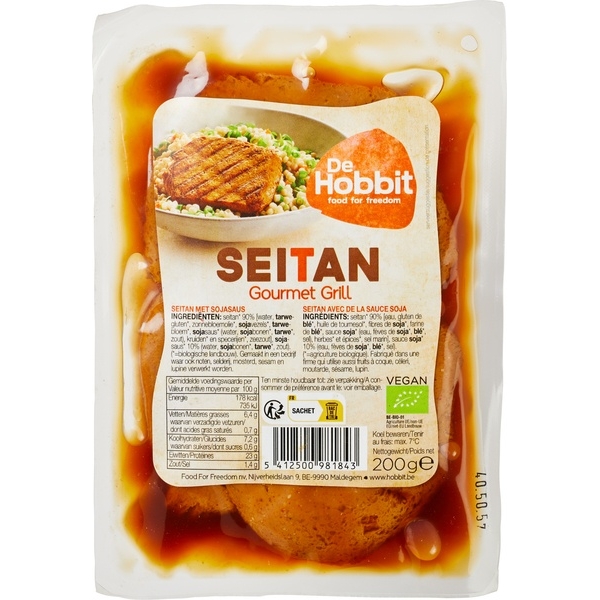 Seitan gourmet grill 200g - De Hobbit bio