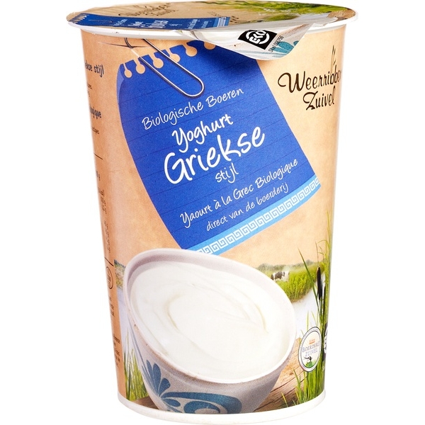 Griekse yoghurt 500ml - Weerribben Zuivel bio