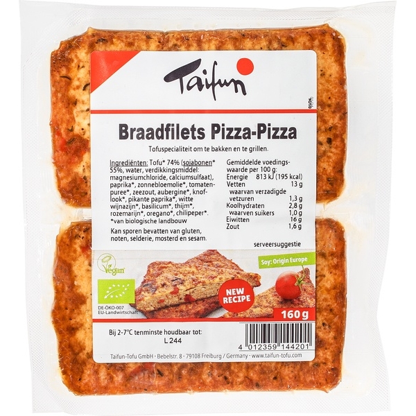 Braadfilet pizza 160g - Taifun bio