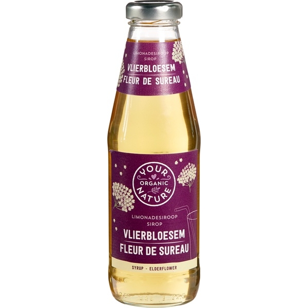 Vlierbloesem siroop 500ml (!met suiker!) - Your Organic Nature bio