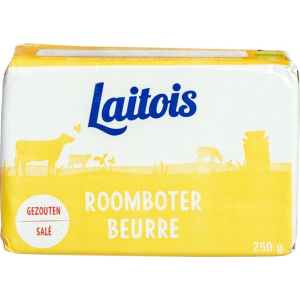 Gezouten roomboter 250g - Laitois bio