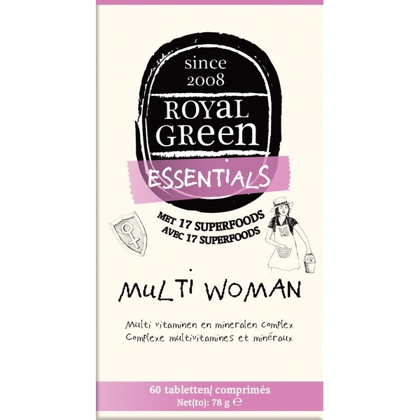 Multivitamine vrouw 60st. - Royal Green