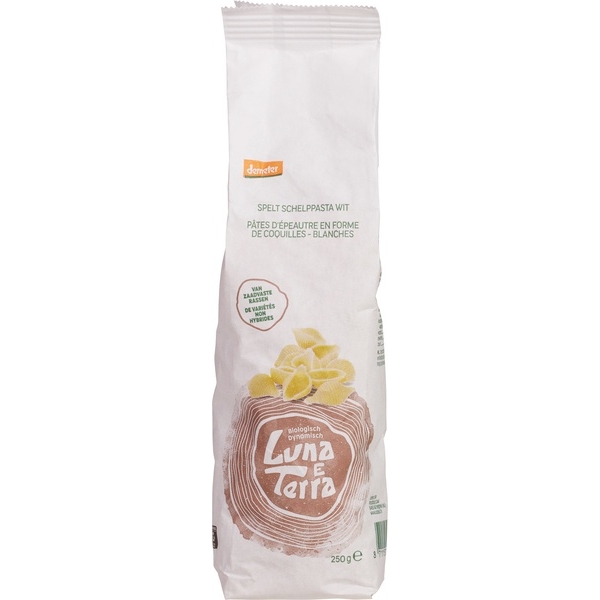 Spelt schelpjes 250g - Luna E Terra Demeter