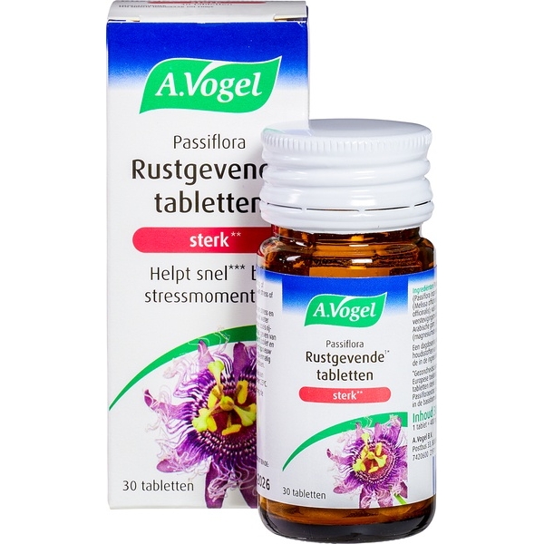 Passiflora rustgevende tabletten sterk 30st. - A. Vogel