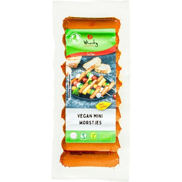 Vegan mini worstjes 200g - Wheaty bio