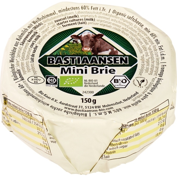 Mini brie 150g - Bastiaansen bio