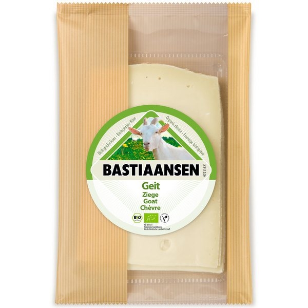 Plakjes jonge geitenkaas 50+ 150g - Bastiaansen bio