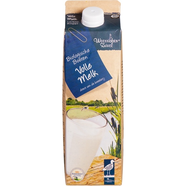 Volle melk 1l - Weerriben Zuivel bio