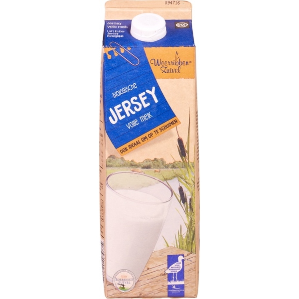 Jersey volle melk 1l - Weerribben Zuivel bio