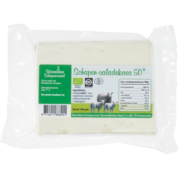 Schapenfeta 180g - Weerribben Schapenzuivel bio