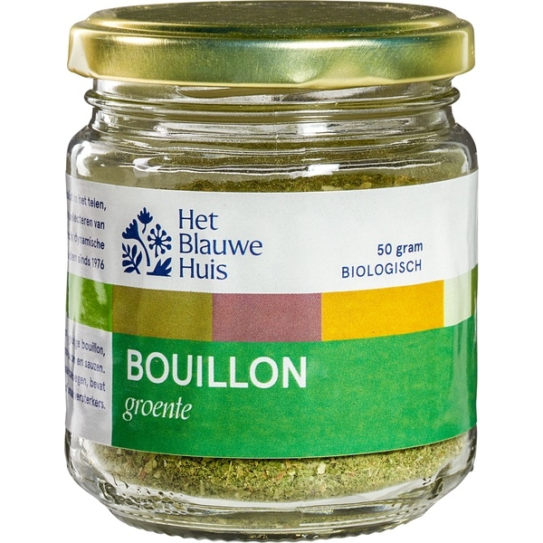 Groentebouillon zonder zout 50g - Het Blauwe Huis bio