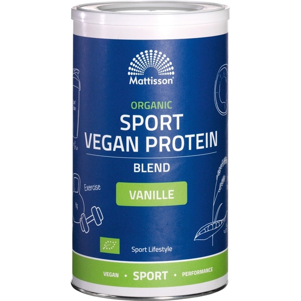 Sport Vegan Protein Blend Vanille 500g - Mattisson bio