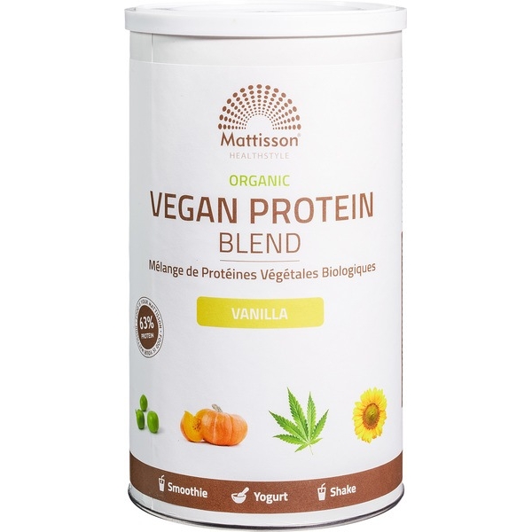 Vegan proteïne blend vanille 400g - Mattisson bio