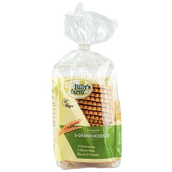 5 granenkoekjes 175g - Billy's Farm bio