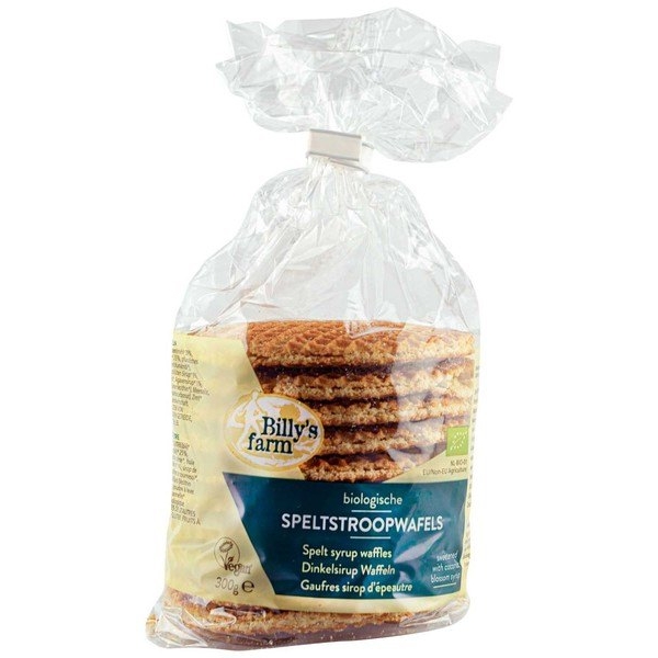 Spelt stroopwafels 300g - Billy's Farm bio