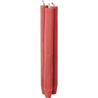 Ribbelkaarsen koolzaadwas rood 18u 3st. - Brassikaarsen