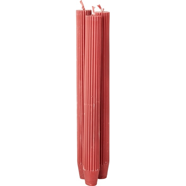Ribbelkaarsen koolzaadwas rood 18u 3st. - Brassikaarsen
