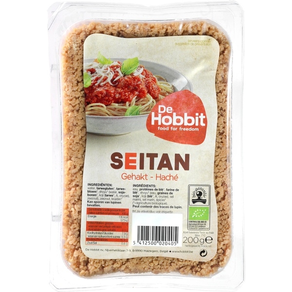 Verse seitan gehakt 200g - De Hobbit bio