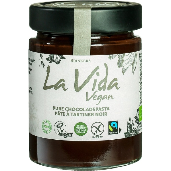 Pure chocoladepasta 270g - La Vida Vegan bio