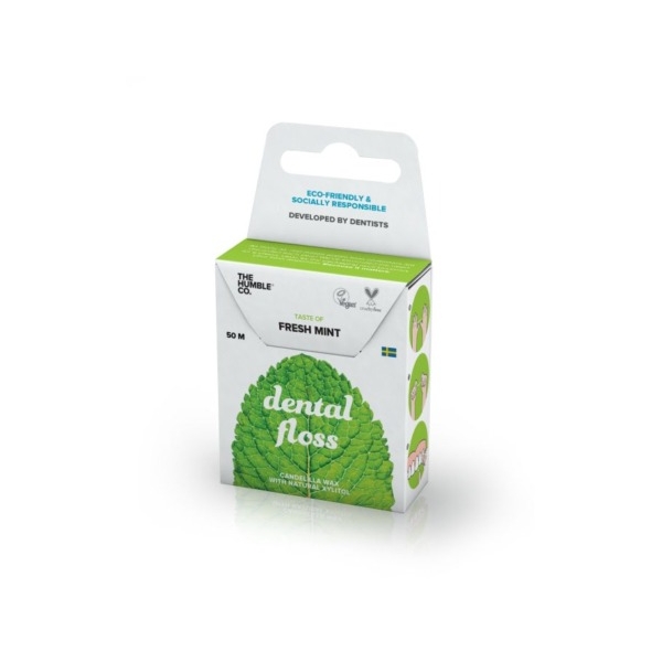 Dental Floss Fresh Mint 50m - The Humble Co.