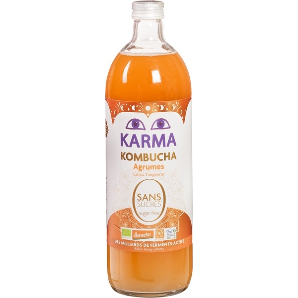 Kombucha citrus 750ml - Karma Demeter