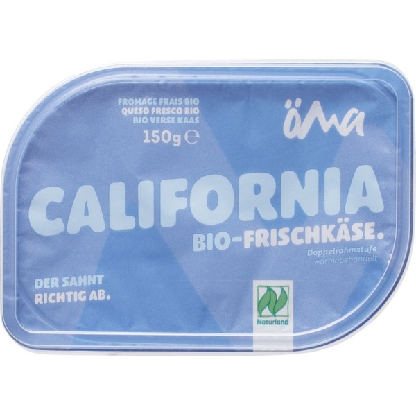California Frischkäse Naturel 70+ 150g - Öma bio
