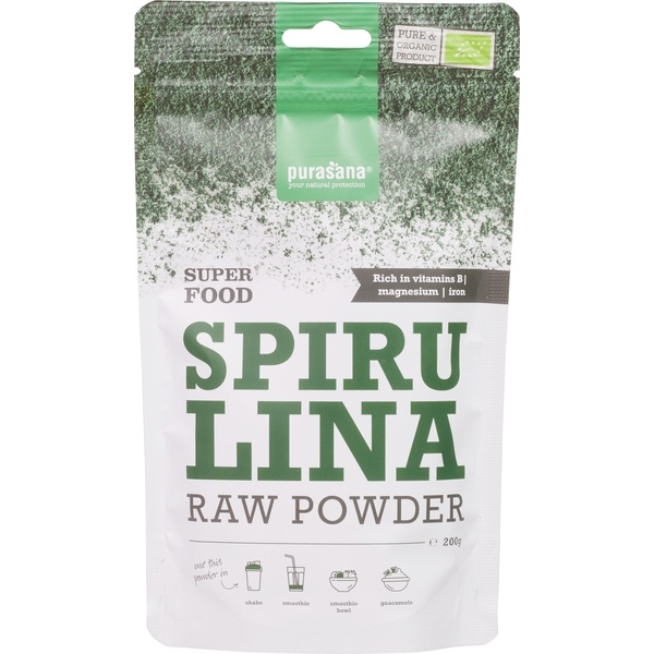 Spirulinapoeder RAW 200g - Purasana bio