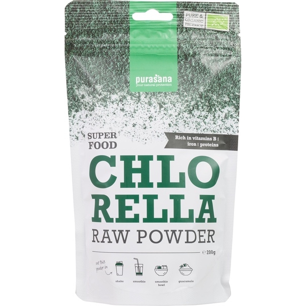 Chlorellapoeder RAW 200g - Purasana bio