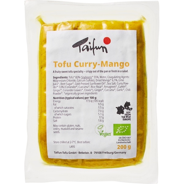 Tofu curry-mango 200g - Taifun bio