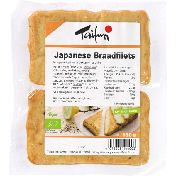 Japanse braadfilet 160g - Taifun bio