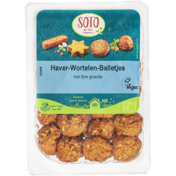 Haver-wortel balletjes 165g - Soto bio
