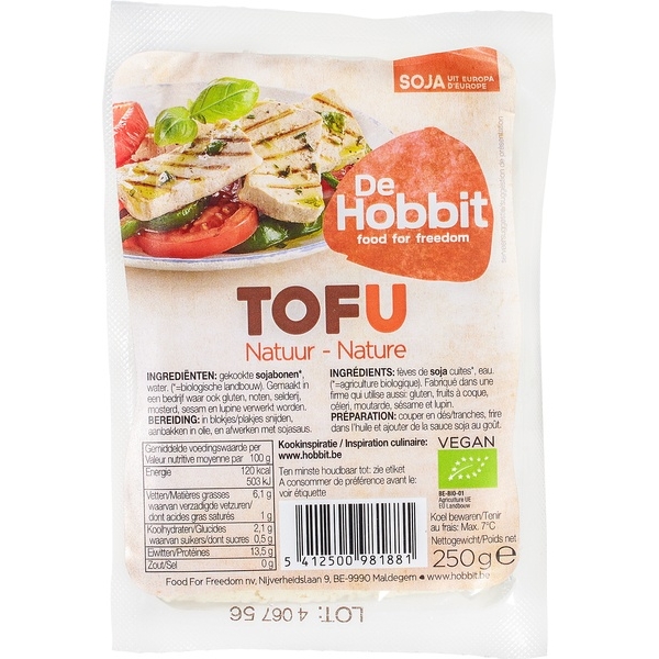 Tofu Naturel 250g - De Hobbit bio