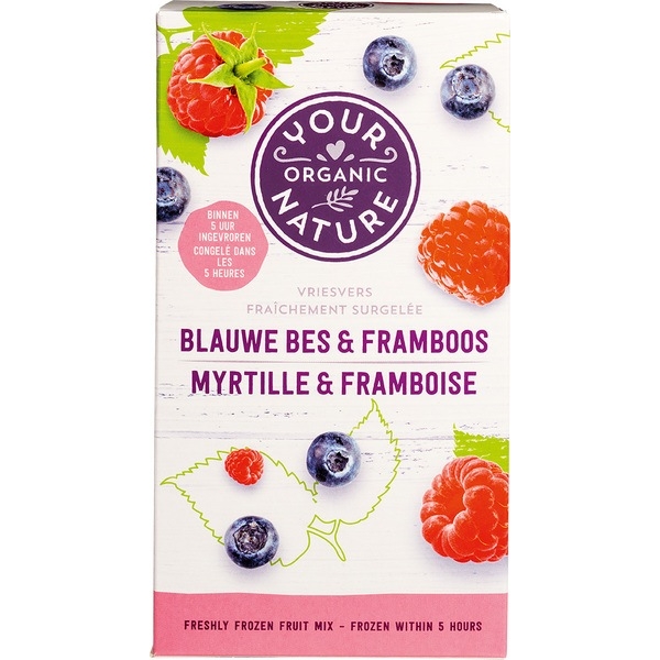 Blauwe bes en framboos 250g - Your Organic Nature bio