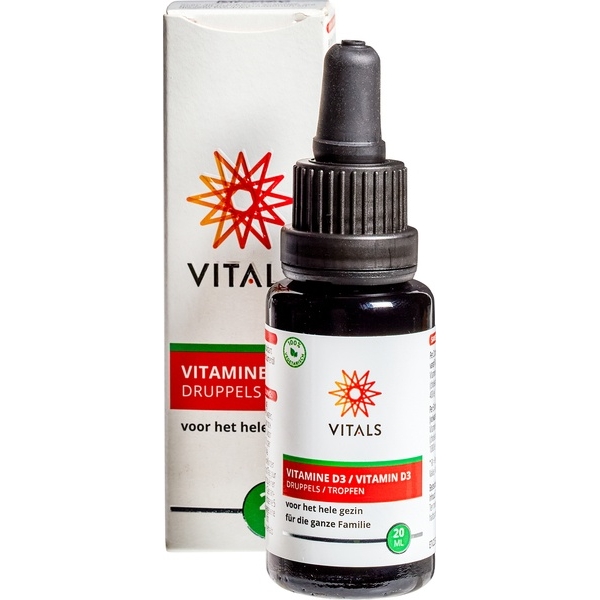 Vitamine D3 druppels 20ml - Vitals