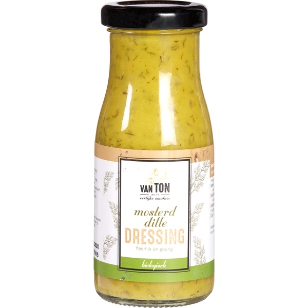 Mosterd-dille dressing 150ml - Van Ton bio