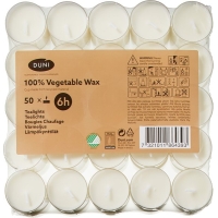 Theelichtjes vegetable wax 50st. - Duni