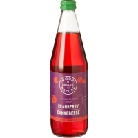 THT: 30-9-2026; Limonadesiroop cranberry 500ml - Your Organic Nature bio