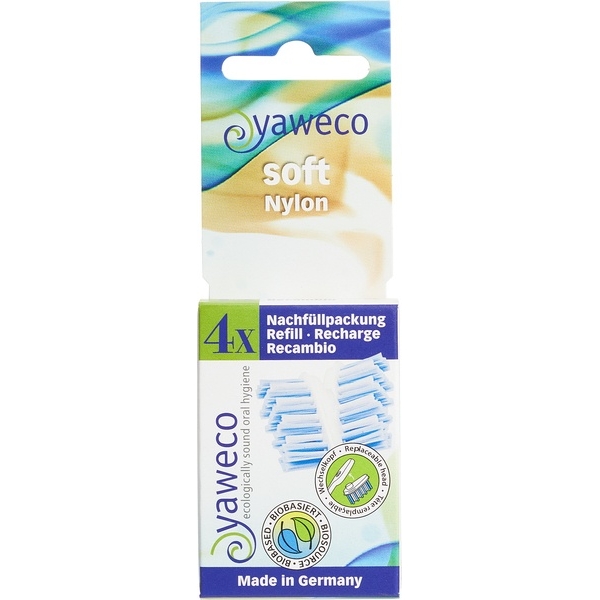 Tandenborstel navulkoppen soft 4st. - Yaweco
