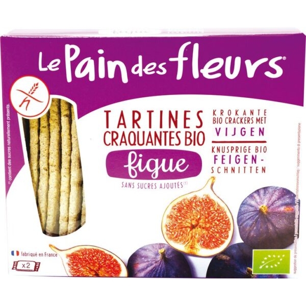 Krokante vijgcrackers 150g - Le Pain des Fleurs bio