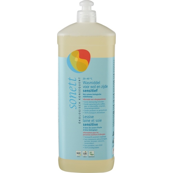 Wasmiddel wol & zijde sensitive 1l - Sonett