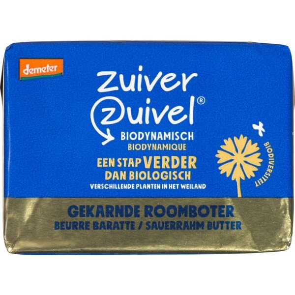 Ongezouten roomboter 250g - Zuiver Zuivel Demeter